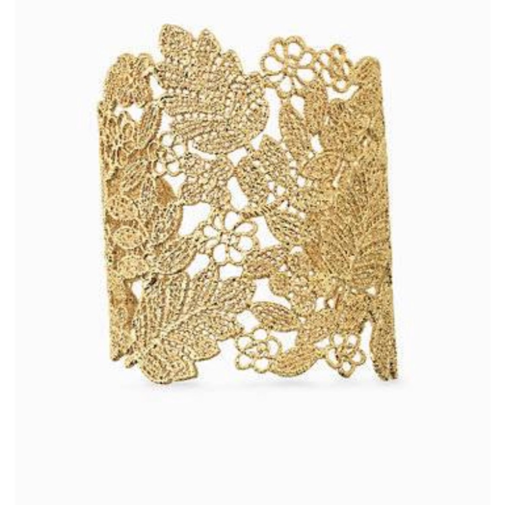 Gold Chantilly Lace Cuff